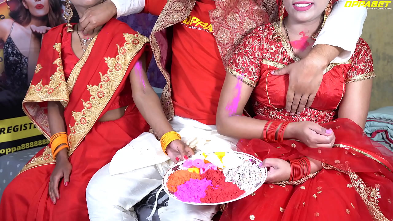 Xxx Holi - XXX Holi Special Father In Law Fuck Two Daughter In Law's In Holi Hindi  Voice Video HD XXX Video