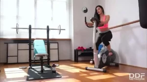 Horny gym sex