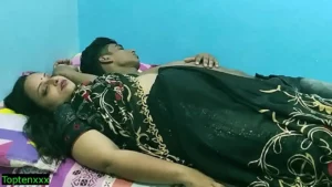 Indian hot stepsister getting fucked by junior brother at midnight Real desi xxx videos