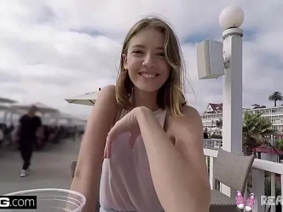 Real Teens – Teen POV pussy play in public